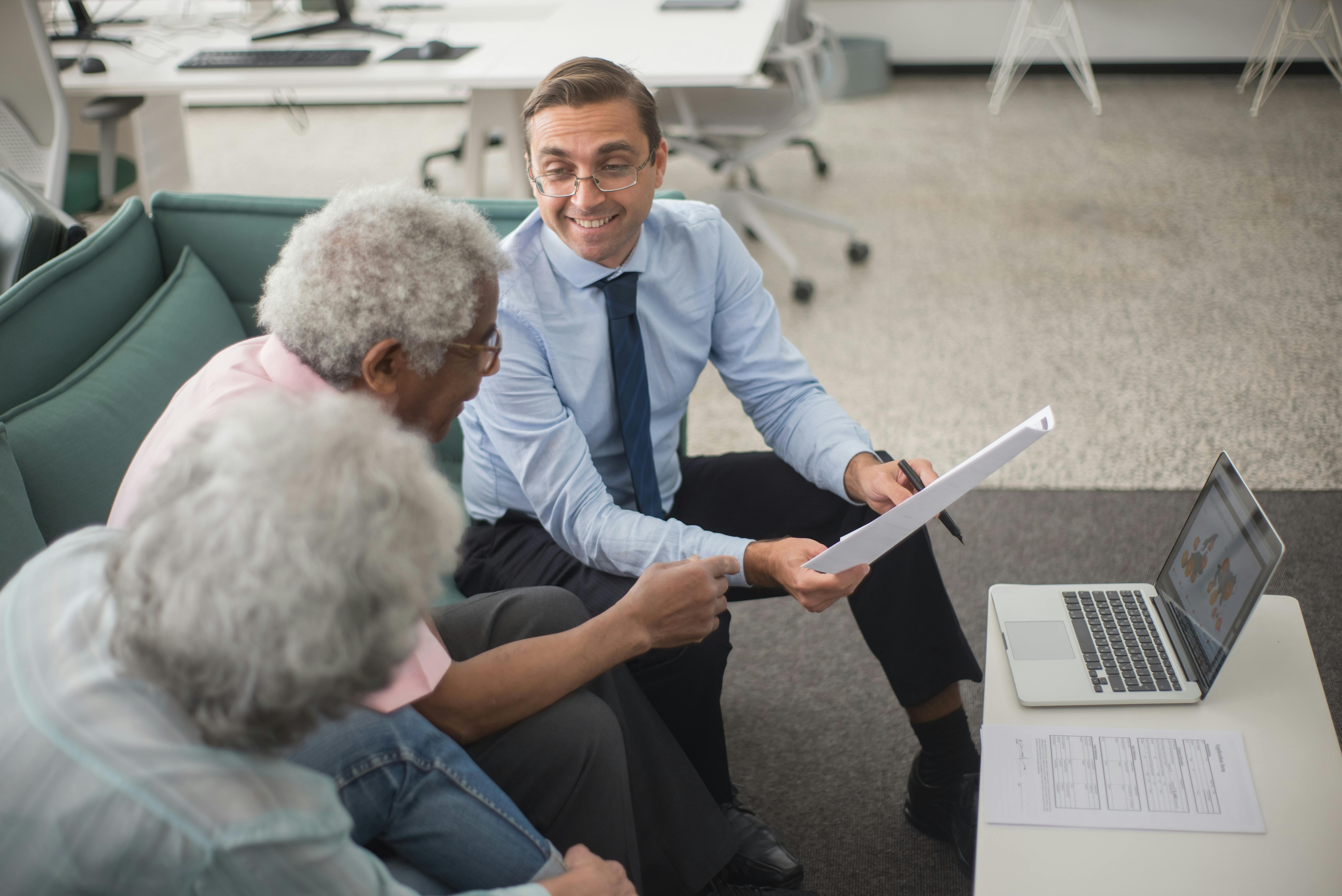 Business professionals in meeting